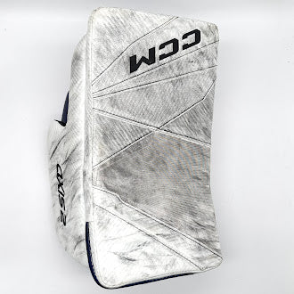 CCM Axis 2 - Bloqueur de gardien de but Pro Stock d'occasion - (Blanc/Bleu/Noir)